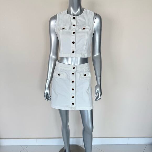 Reformation 2 pieces set skirt/top size 6 US Retail 250$ - Picture 1 of 12